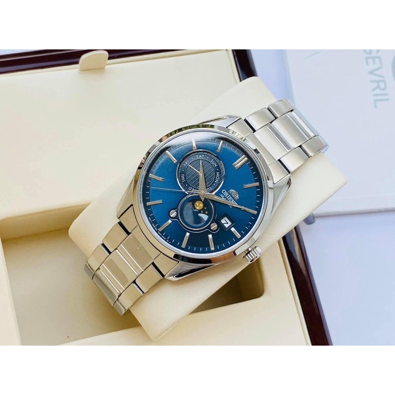 ĐỒNG HỒ NAM CHÍNH HÃNG ORIENT RA-AK0308L10B SUN AND MOON GEN 5 Ver2 mới nhất 2021