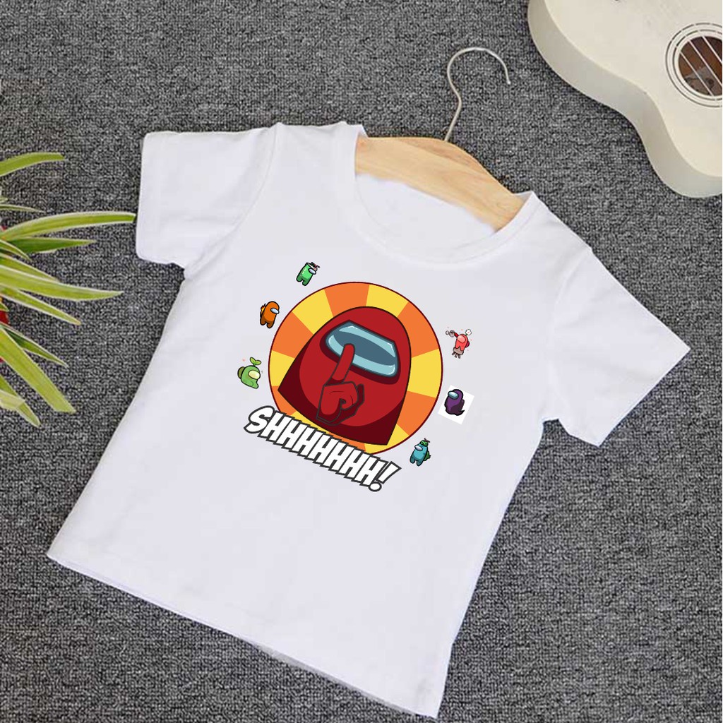 [sĩ] Áo Among us bé trai chất cotton xịn mịn mát