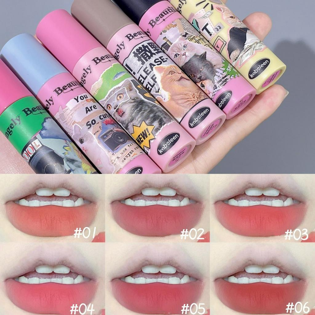 (Bán Buôn – Sỉ) Son Kem Lì  KOBELEEN Mềm Mịn Như Nhung Chống Thấm Nước Chống Khô Môi Lâu Trôi Son Không Phai Màu Cho Học Sinh