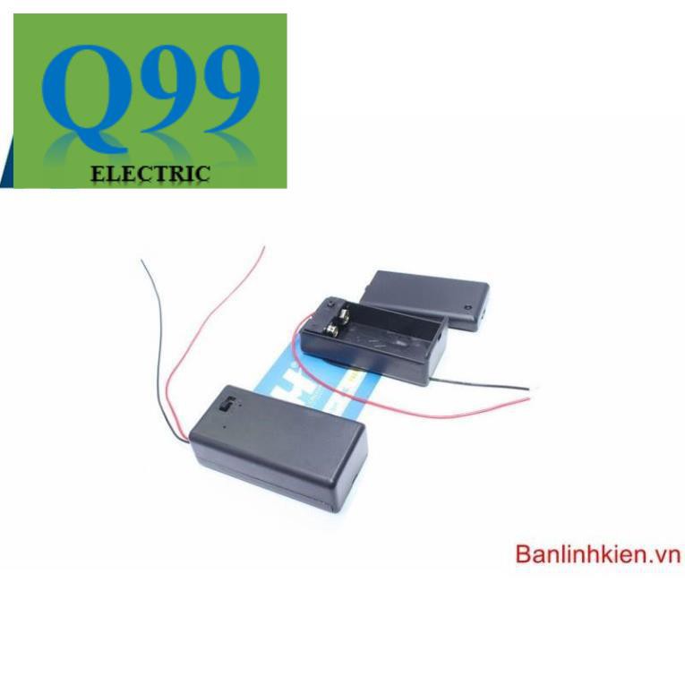 [Giá rẻ] [Q99] Hộp Đế Pin 9V Có Công Tắc Zin