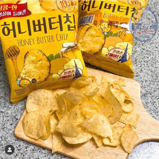 Snack Khoai Tây Bơ Mật Ong Calbee ( Hàn Quốc )- Honey Butter Chip