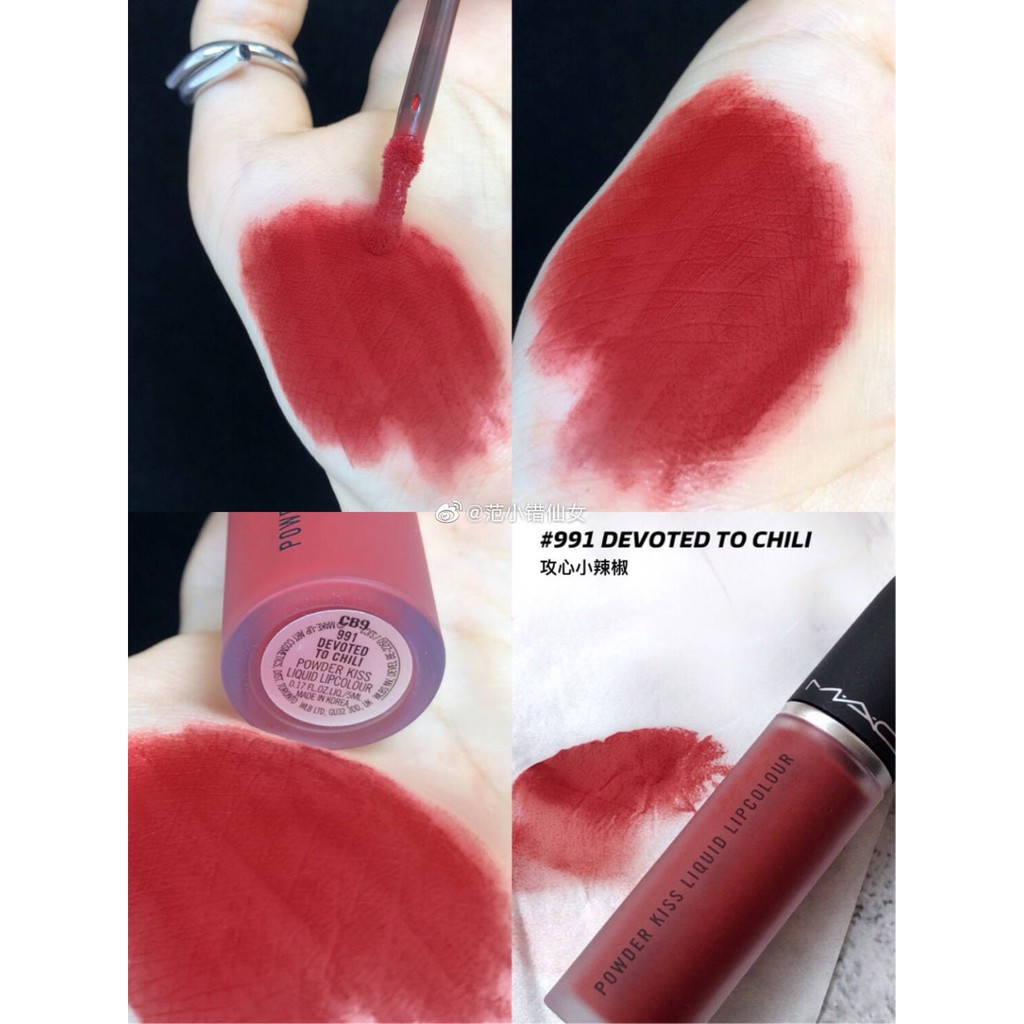 Son kem lì Mac Powder Kiss liquid