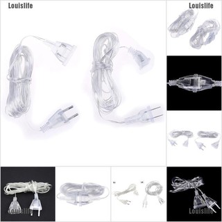 Dây Cáp Nối Dài Nguồn Điện EU / UK Dài 5m Cho Đèn LED Dây