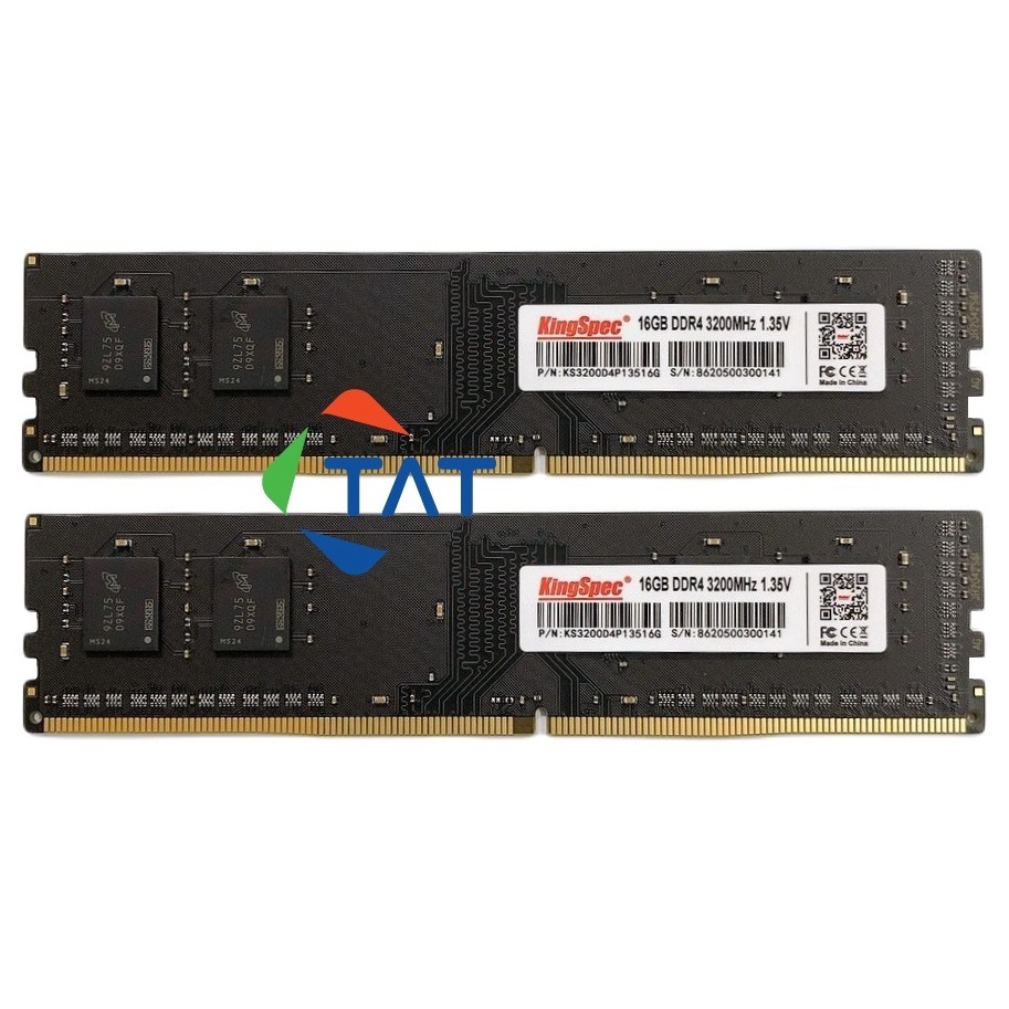 Ram PC Kingspec 16GB  DDR4 3200MHz Chính Hãng - Mới Bảo hành 36 tháng