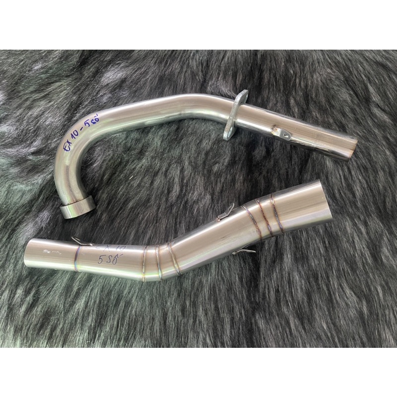 Cổ pô Inox 304 2 khúc họng tăng cho Win/Ex/Si/Dream/Wave