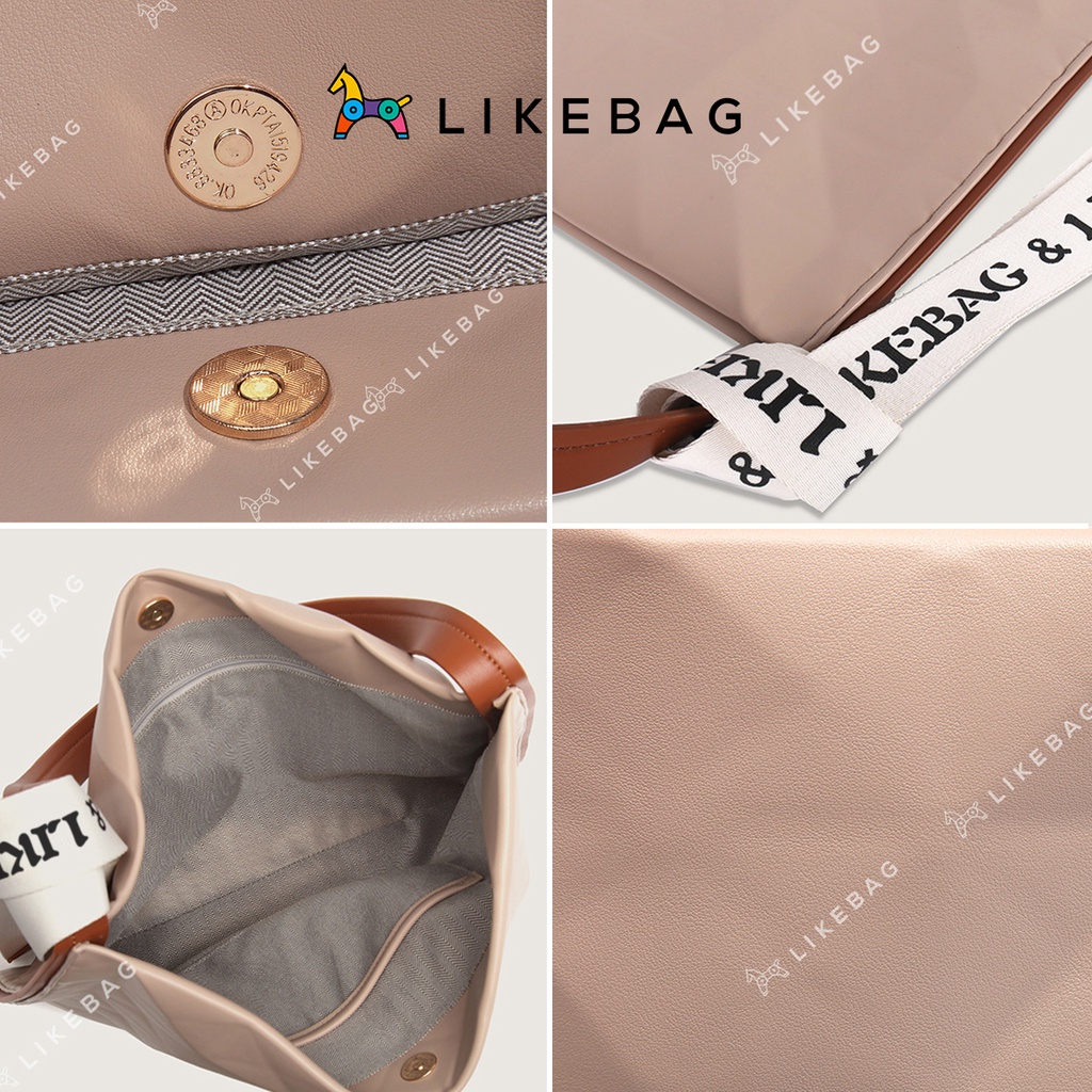 Túi xách nữ đeo vai LIKEBAG vân hình kim cương basic sang trọng 219DJ6865 - LIBAGI