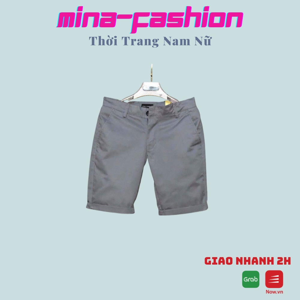 Sale Hot Hot Tụt Quần Âu Ngắn Màu Bạc Nam QTANA11 MinaFashion