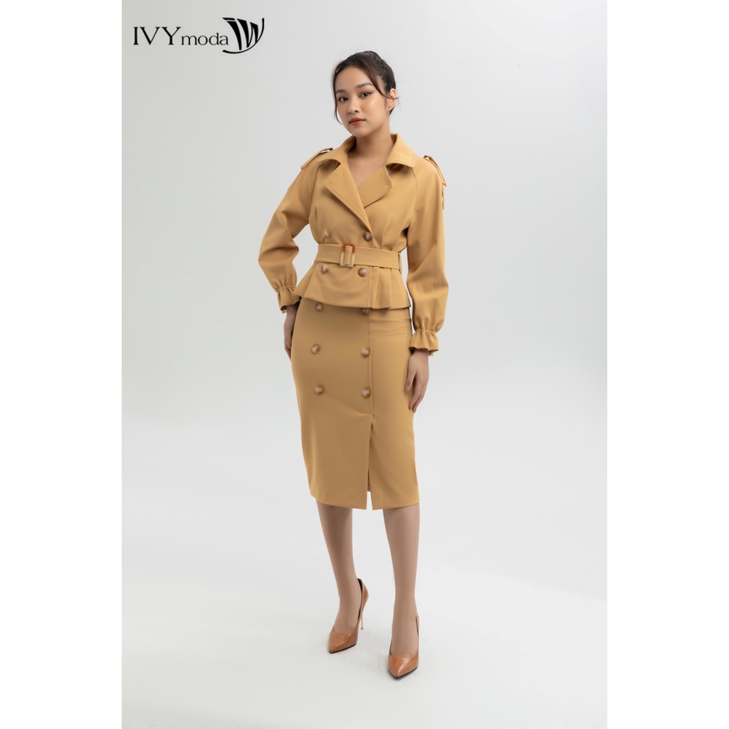 Chân váy ôm 6 khuy IVY moda MS 31M6109