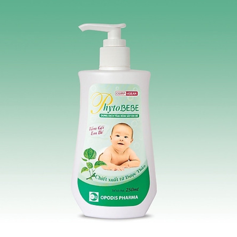 Dung dịch tắm rôm sảy em bé PhytoBEBE 250ml và 100ml