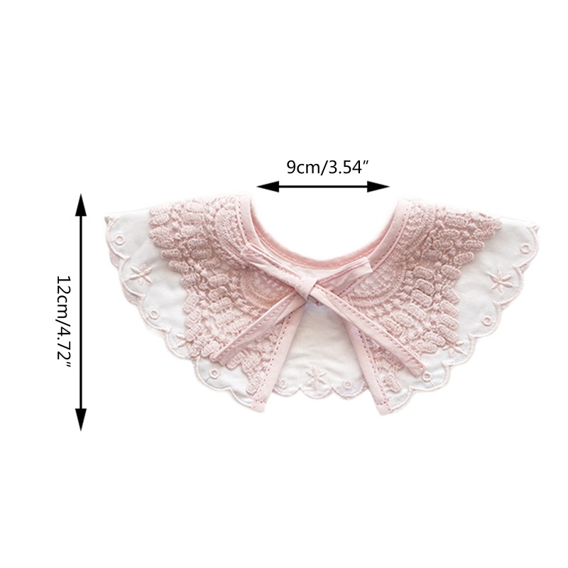 Khăn Choàng Cổ Thắt Nơ Thêu Họa Tiết Xinh Xắn Cho Bé Gái