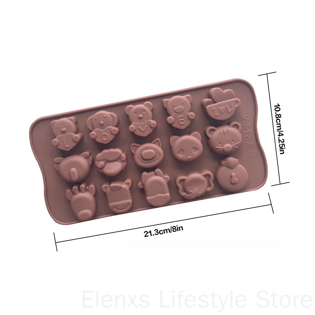 Khuôn silicon làm bánh kẹo hình thú đáng yêu