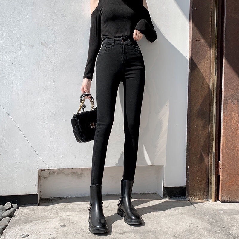 Quần Jeans_quần skinny nữ cạp cao co dãn 4 chiều siêu hách dáng