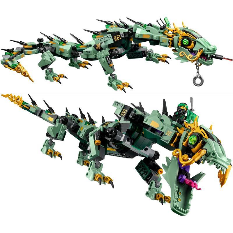 Bộ Sưu Tập 544 Khối Xếp Hình Lego Ninjago Green Ninja Mech Dragon