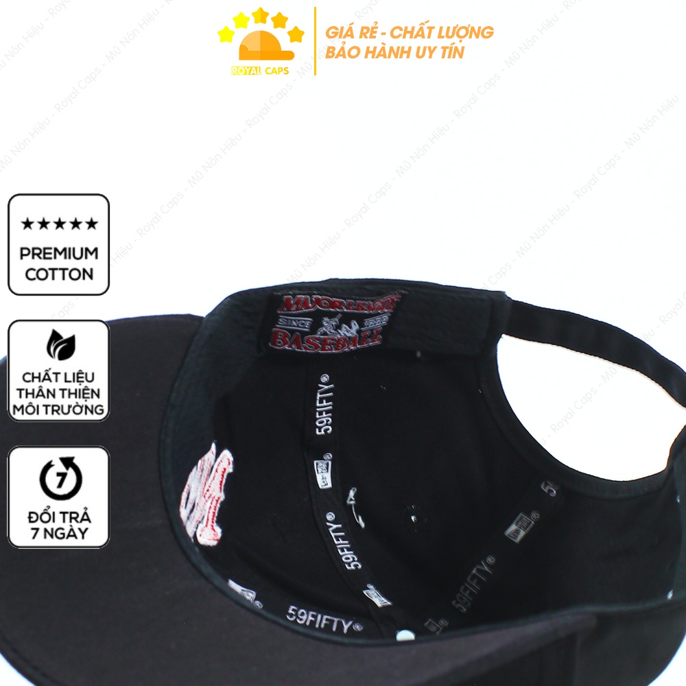 Mũ Lưỡi Trai Nón Lưỡi Trai Nam Nữ B Boston Vải Kaki Cotton Hàn - Royal Caps