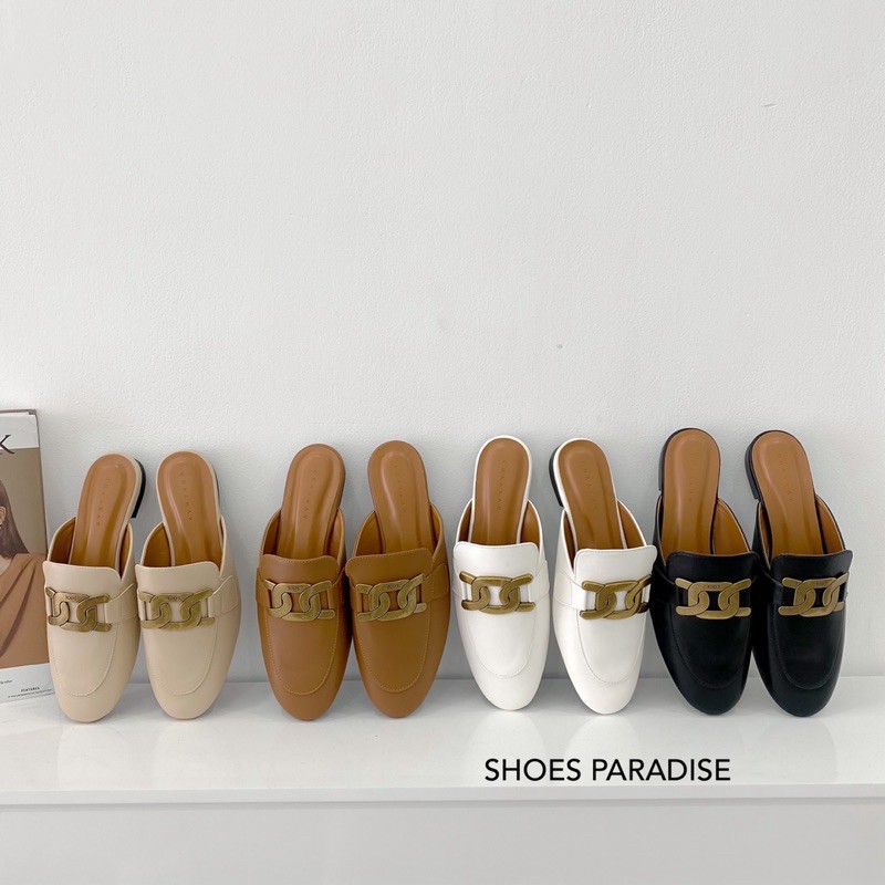 Guốc Dép Bích Mũi Đế Bằng Thời Trang Dành Cho Nữ Shoes Paradise