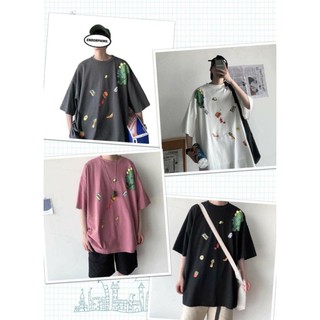 Áo Thun Tay lỡ FORM ĐẸP FREE SIZE 40 - 70KG VẢI THUN COTTON DÀY