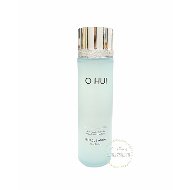Chai sữa dưỡng cấp nước kiềm dầu Ohui Aqua Emulsion