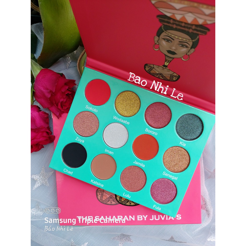 [CÓ SĂN-HỘP GIẤY HƠI XẤU] Bảng phấn mắt The Saharan by Juvia's | BigBuy360 - bigbuy360.vn