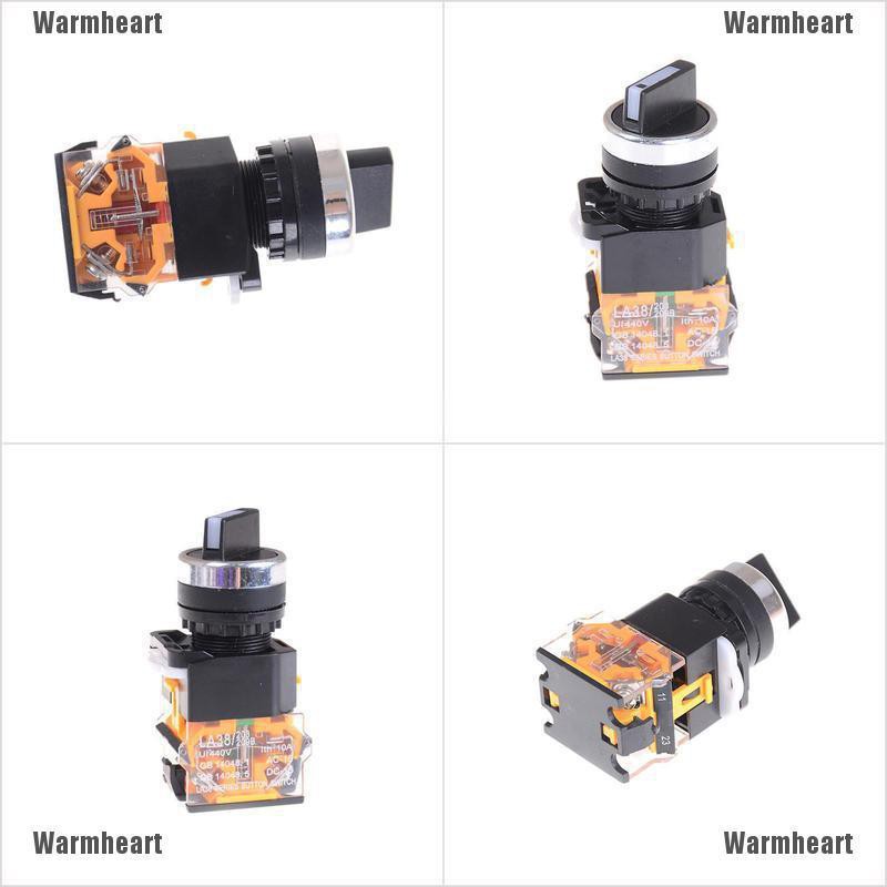 Warmheart 2 Position NO NC Maintained Select Selector Switch Rotary Switch LA38-11X2