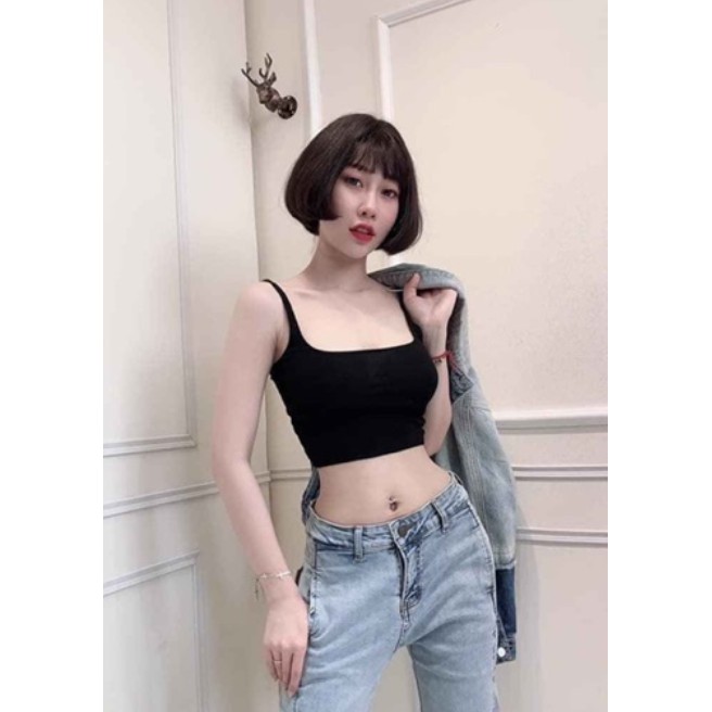 Áo 2 dây croptop hở lưng