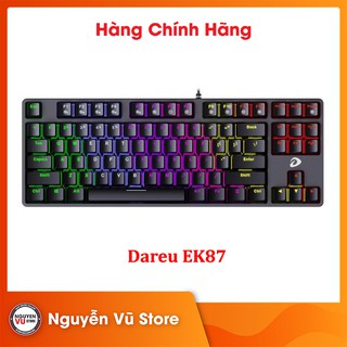 Bàn phím cơ DareU EK87 Multi LED RGB - Hàng Chính Hãng