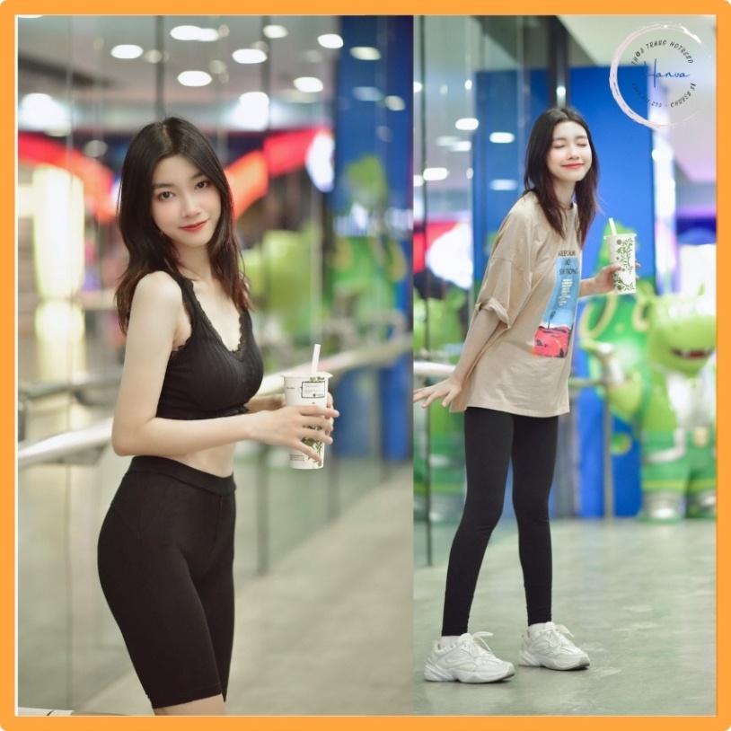 Quần Legging Lửng Ngố, Dài, Nâng Mông Cạp Cao Siêu Hot Siêu Co Giãn Loại 1 Tôn Dáng size S M L XL XXL