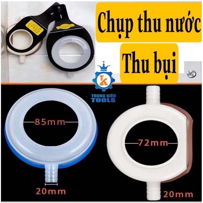 Chụp thu nước và bụi khoan rút lõi