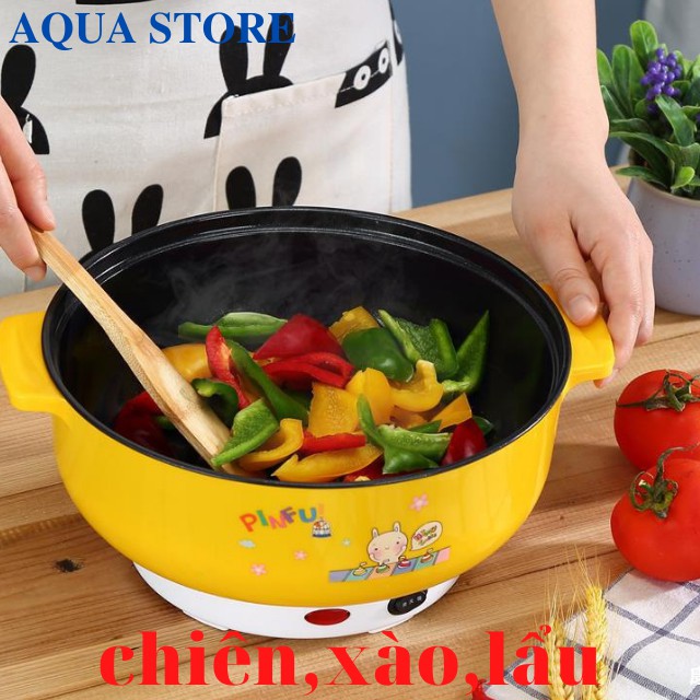 [Hàng Chất,Giá Tốt]Nồi Lẩu Điện Đa Năng - Chiên, Xào, Nấu Ăn,Lẩu COOKING POT SIZE ĐẾN 24CM