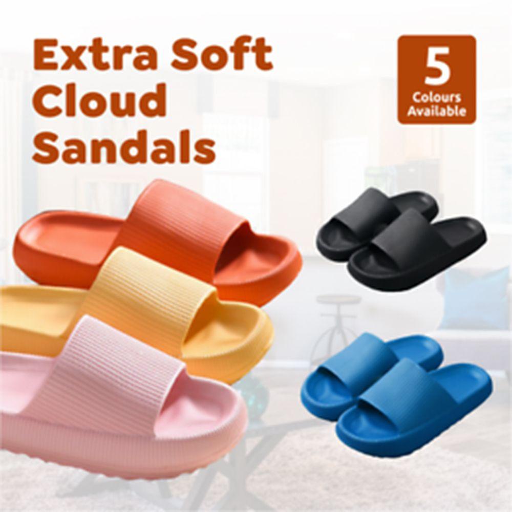 EUTUS Pillow Slides Sandals Comfortable Rubber EVA Anti-Slip Anti-slip Men Women Slippers