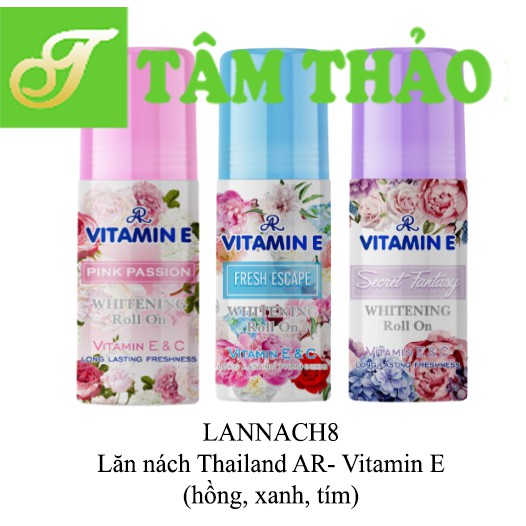 Lăn nách Thái Lan AR- Vitamin E 75ml 8850722115078, 8850722115030, 8850722115054