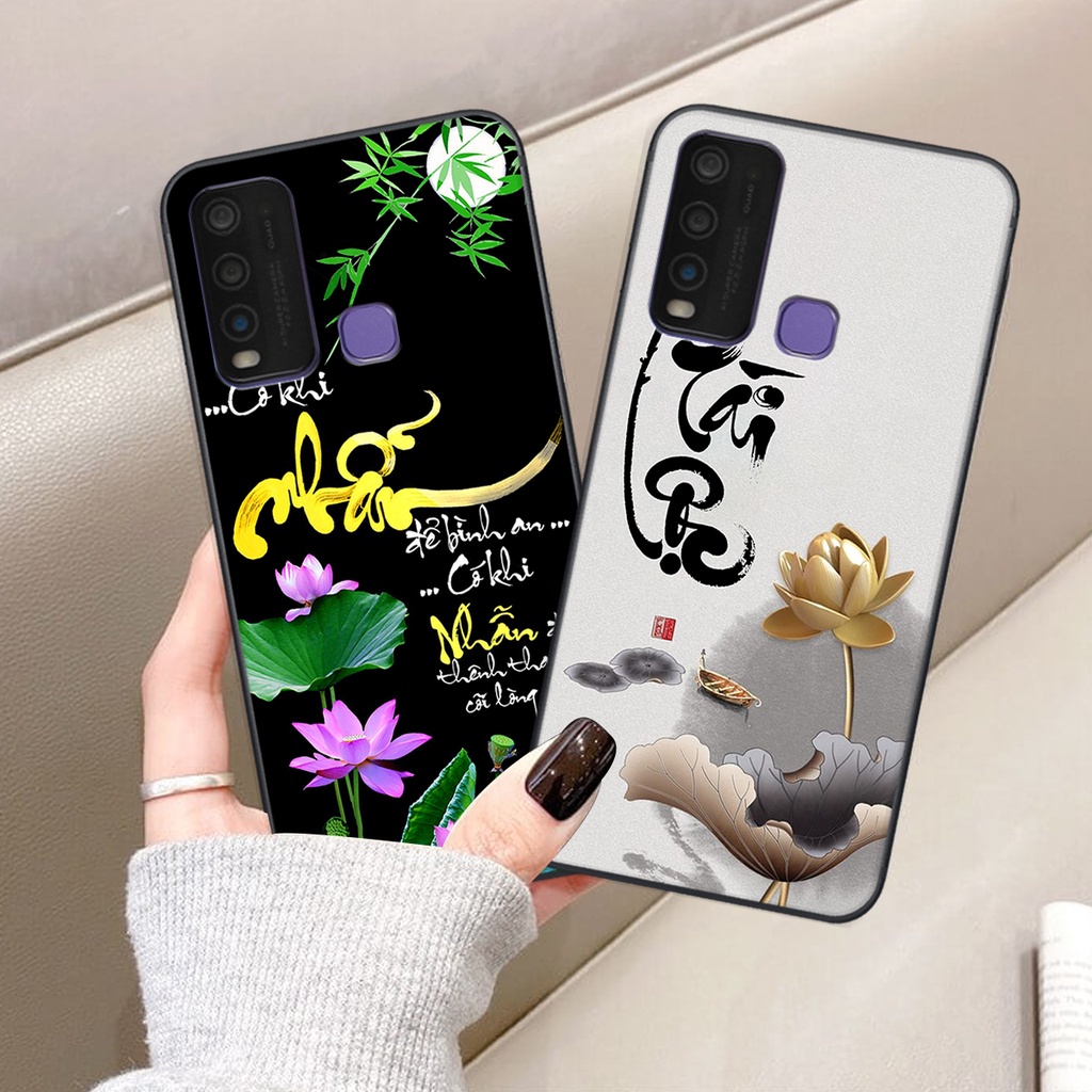 Ốp lưng Vivo Y30 / Y50 in hình chữ tài chữ lộc, Cha Mẹ, bình an SIÊU ĐẸP
