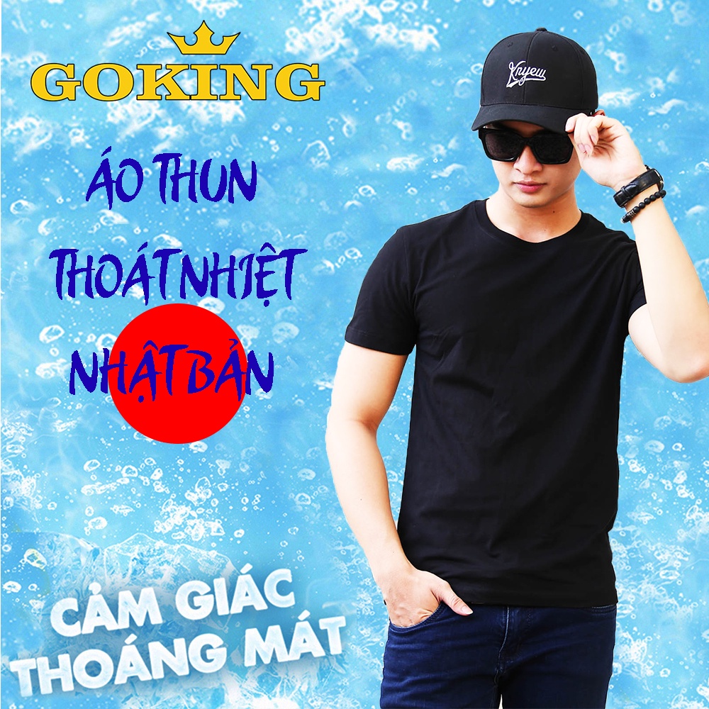 Combo 3 Áo thun nam thoát nhiệt Nhật Bản GOKING, thoáng mát, thấm hút mồ hôi. Đánh bay cơn nón mùa hè | BigBuy360 - bigbuy360.vn