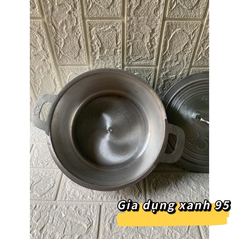 nồi gang miên đúc hàng cao cấp 25cm