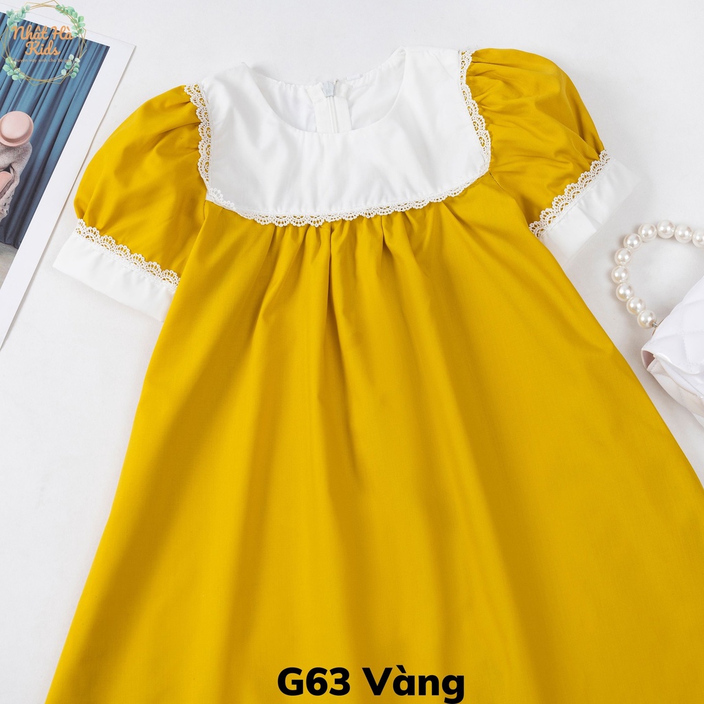 Váy bé gái G63 size đại từ 12-43kg chất liệu vải thô cao cấp siêu xinh cho bé mùa hè