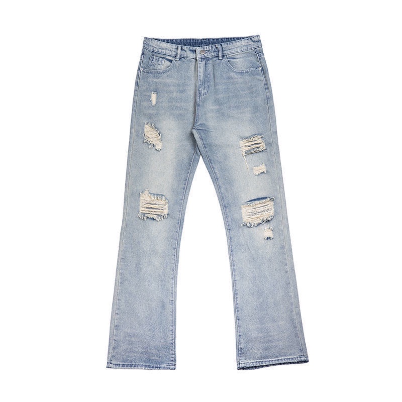 Quần jeans Dài Rách Gối Thời Trang Dành Cho Nam