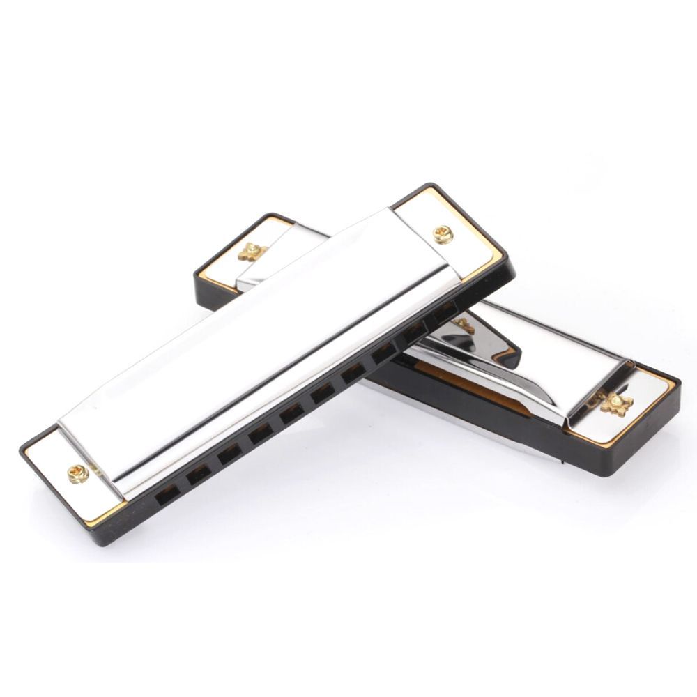 Kèn Harmonica 10 lỗ bằng thép không gỉ màu sắc độc đáo