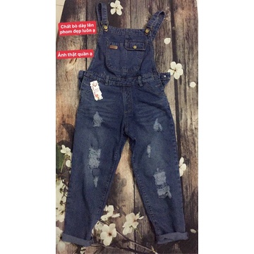Yếm bò dài nữ – yếm bò ulzzang phong cách hàn quốc _ yếm jean túi ngực phong cách Hàn Quốc nhẹ nhàng, cá tính