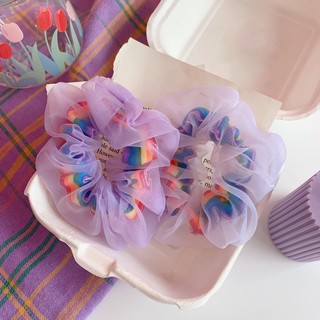Cột Tóc Vải Scrunchies ( Cầu Vòng )