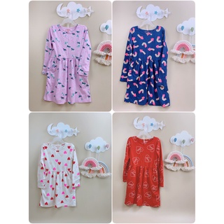 Váy cotton dài tay cat jack hoạ tiết bg 5-18y - bảng màu 2