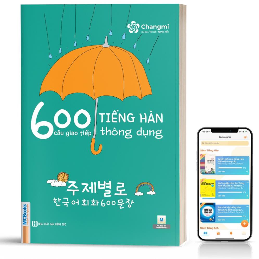 Sách - 600 Câu Giao Tiếp Tiếng Hàn Thông Dụng Dành Cho Người Tự Học [MCBooks]