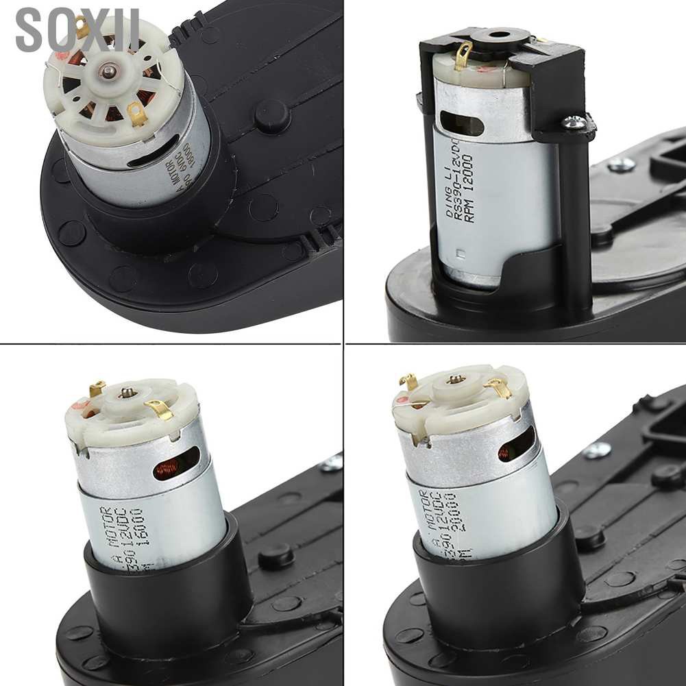 Soxii RS390 Electric Motor Gearbox 6V/12V 12000-20000RPM for Kids Car Toy