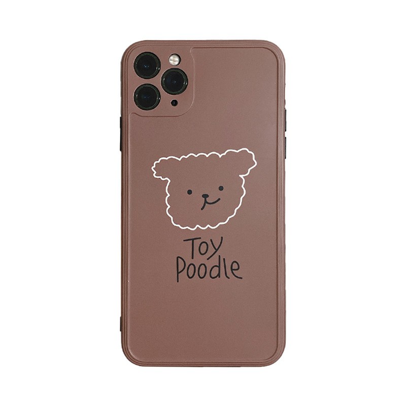 Ốp lưng Iphone Toy Poodle nâu dành cho máy 7/7 Plus/8/8 Plus/X/Xs/Xs Max/11/ 11ProMax