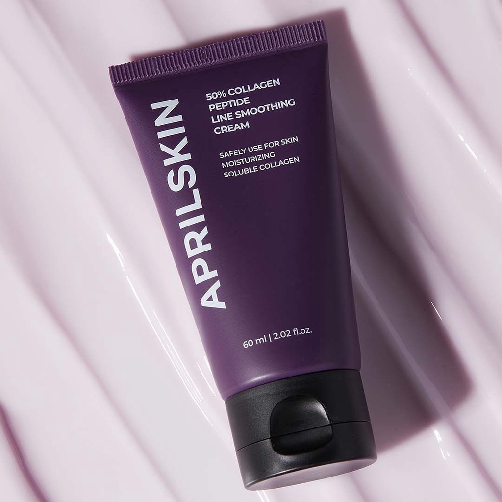 Kem Collagen Dưỡng Ẩm Chống Lão Hoá APRILSKIN 50% Collagen Peptide Wrinkle Smoothing Cream 60ml
