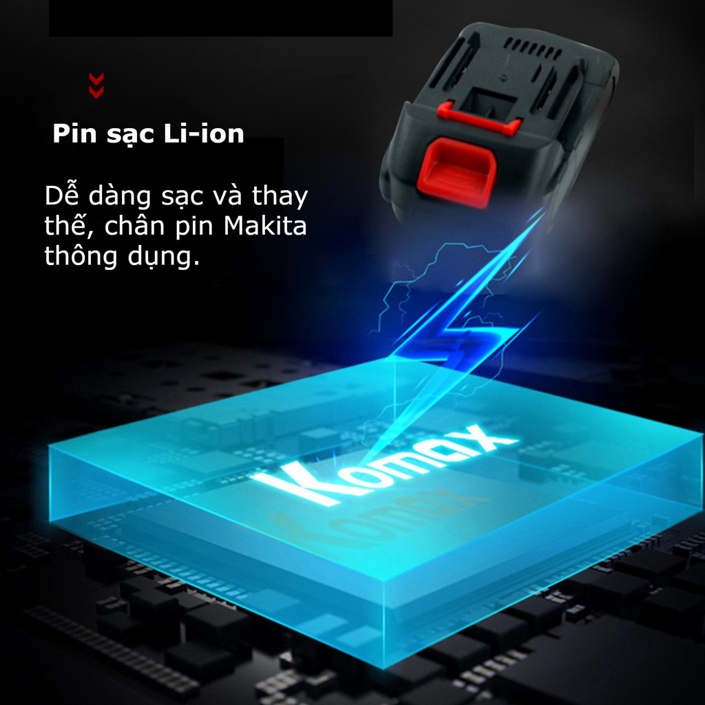Máy khoan pin bắt vít đa năng 36v không chổi than, đầu kẹp autolock nhỏ gọn