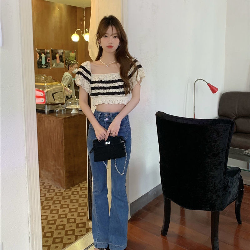 COZOK Áo Thun Trễ Vai Cổ Vuông Thời Trang Cho Nữ