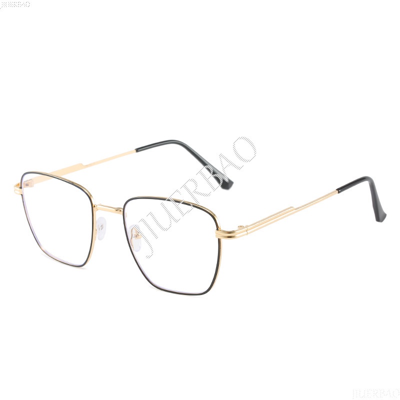 Mắt Kính Gọng Vuông Chống Bức Xạ Phong Cách Vintage