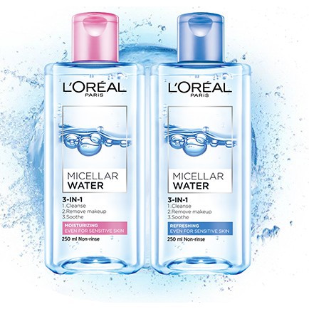 Nước Tẩy Trang L'Oreal 3 In 1 Micellar Làm Sạch Sâu (400ml)