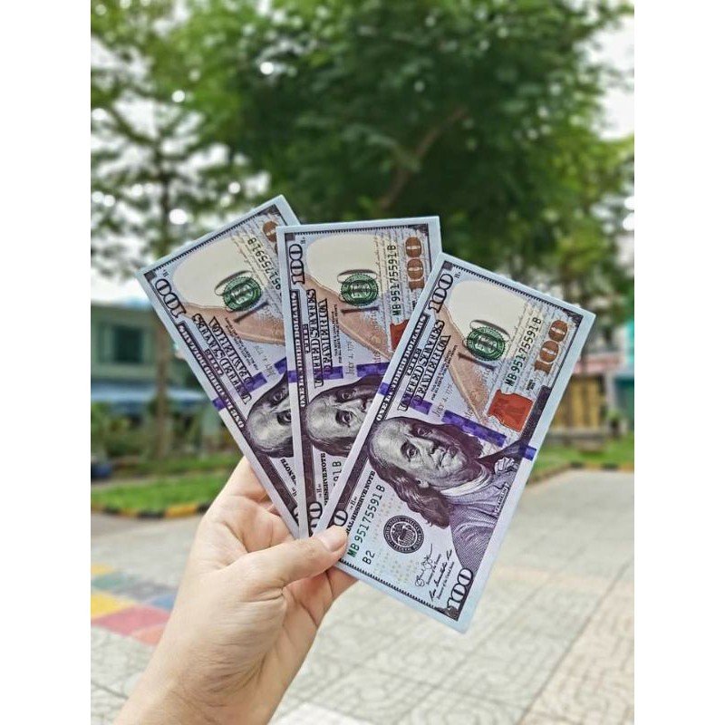 Bộ 10 Bao Lì Xì Tiền Đô La Phong Cách Sang Trọng, Phù Hợp Cho Ngày Tết/Quà Biếu