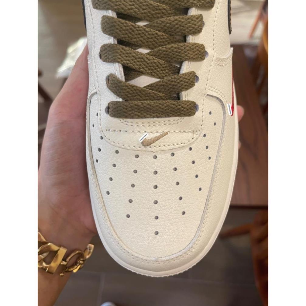 Giày Air Force 1 Low Premium White Brown - giày af1 vệt nâu trắng nam nữ hot trend 2022 -Lyly | BigBuy360 - bigbuy360.vn