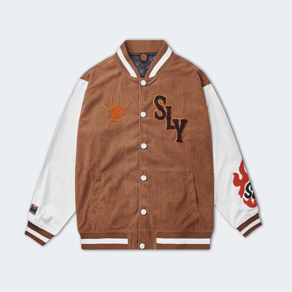 Áo Khoác SLY Varsity Coconut màu nâu